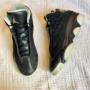 Nike | Air Jordan 13 Retro Black Mint Foam Sneakers Shoes Size 7Y EU40